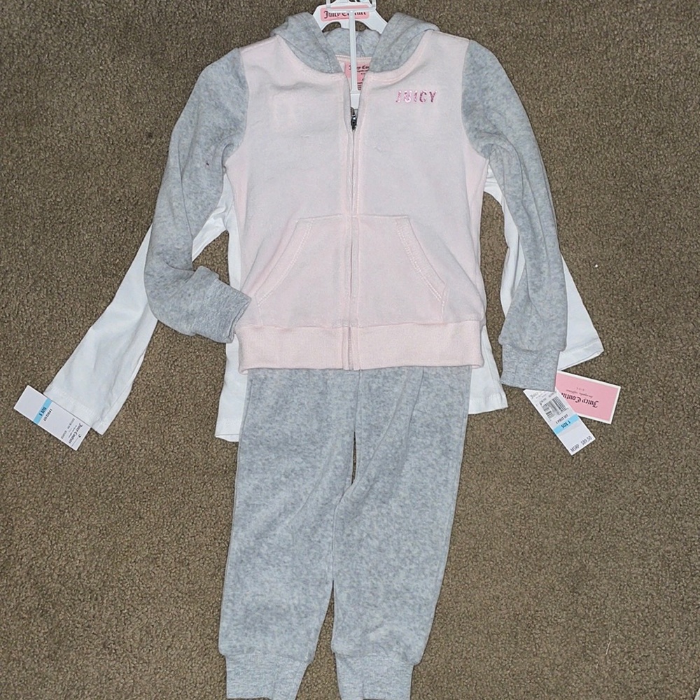 3 piece juicy couture set. Kids size 5